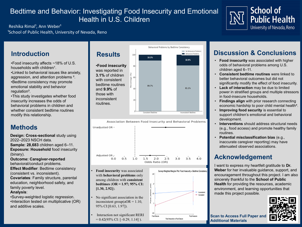 Preview of Bedtime and Behavior research poster